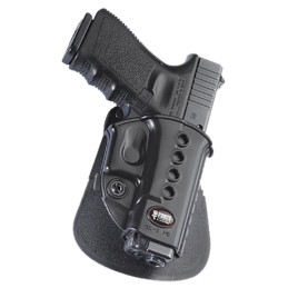 Fobus GL2E2RP Passive Retention Evolution OWB Black Polymer Paddle Compatible wGlock 17192235 Includes Belt Loops Right Hand