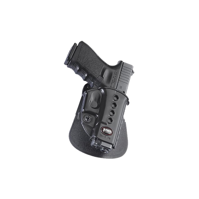 Fobus GL2E2RP Passive Retention Evolution OWB Black Polymer Paddle Compatible wGlock 17192235 Includes Belt Loops Right Hand