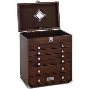 6-Drawer Collector's Chest Oak