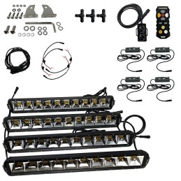 Foxpro MUDCT4KIT Mud Cutter Light Kit  Black 281033804408 Lumens WhiteAmberMixed LED