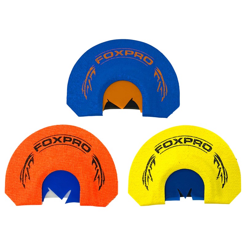 Foxpro CSSPURTKRCOMBO Spurtaker Combo Diaphragm Call Attracts Turkey BlueOrangeYellow 3 Pack