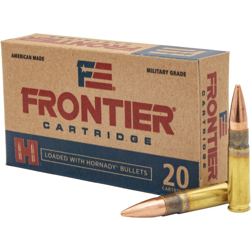 Frontier Cartridge FR400 Military Grade Centerfire Rifle 300 Blackout 125 gr Full Metal Jacket 20 Per Box 10 Case