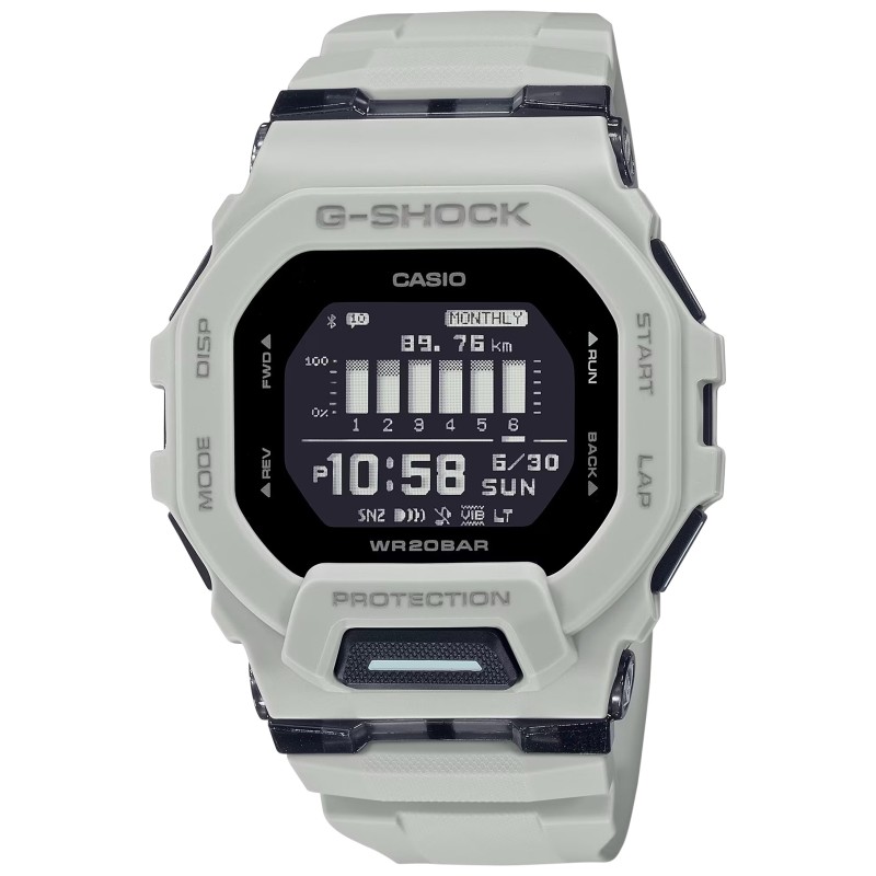 Gshockvlc Distribution GBD200UU9 GShock Tactical White Stainless Steel Bezel 145215mm