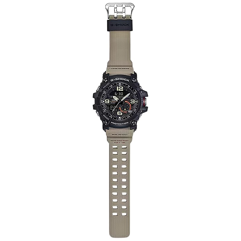 Gshockvlc Distribution GG10001A5 GShock Tactical MudMaster Keep Time Tan Size 145215mm Features Digital Compass