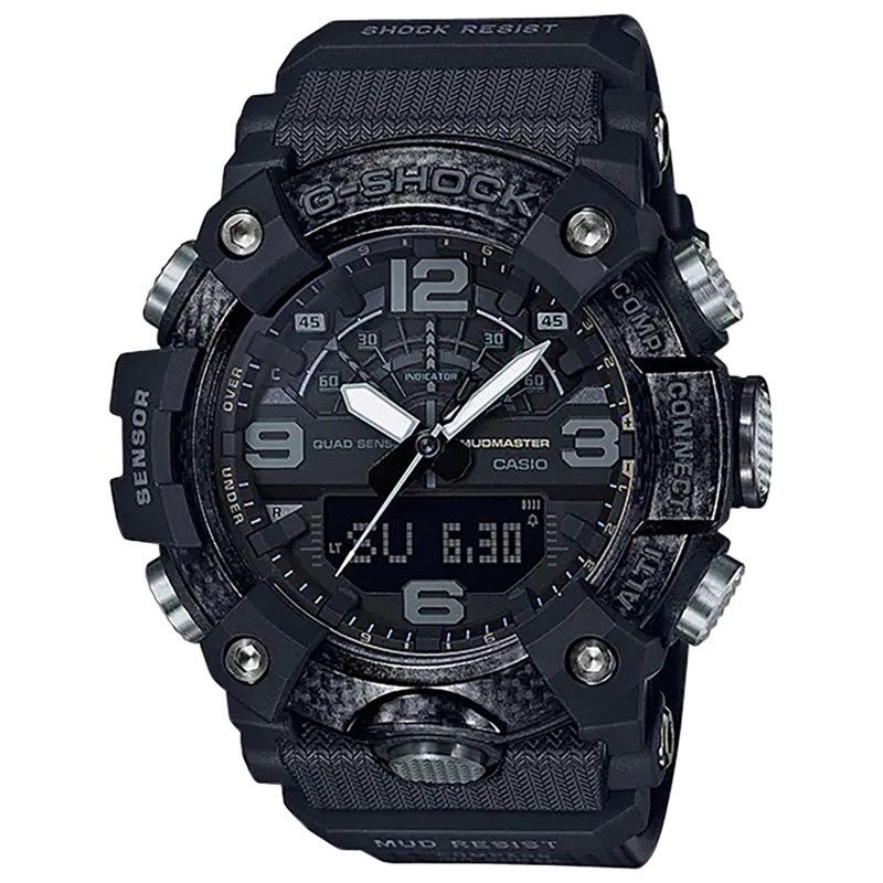 Gshockvlc Distribution GGB1001B GShock Tactical MudMaster Keep Time Blackout Size 145215mm Features Digital Compass