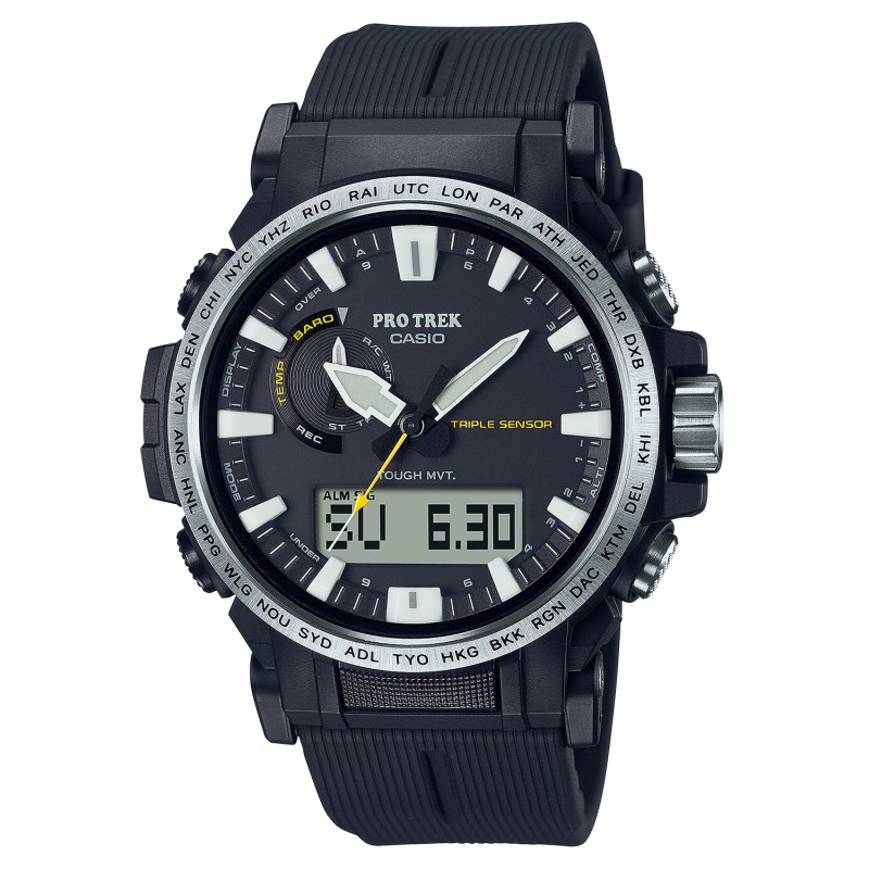 Gshockvlc Distribution PRW611A Casio Pro Trek Black Size 145215mm Features Digital Compass