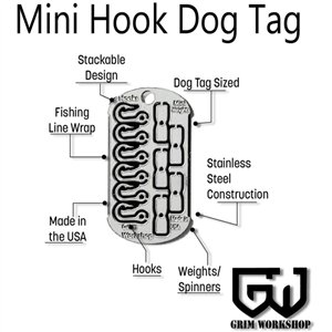 Mini Hook Dog Tag