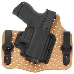 Galco KA800 KingTuk Air IWB Natural KydexLeather UniClipStealth Clip Compatible w Glock 4343XSpringfield Hellcat Pro Belt 1.50 W