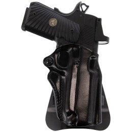 Galco SM2266RB Speed Master 2.0 OWB Black Leather Paddle Fits KimberSpringfield 1911 4 ColtSW1911SCPara USA 4 14 Right Hand