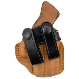 Galco RG800BRB Royal Guard  IWB NaturalBlack Horsehide Fits G43 Belt Loop Right Hand