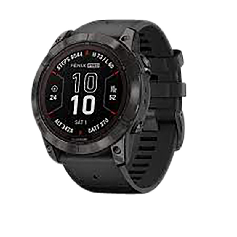 Garmin 0100277810 Fenix 7X Pro Sapphire Solar Edition GPSSmart Features 32GB Memory Gray Band Size 51mm Compatible w iPhoneAndro