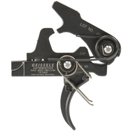 Geissele Automatics 05400 SSP  SingleStage Curved Trigger with 33.75 lbs Draw Weight  Black Oxide Finish for ARPlatform