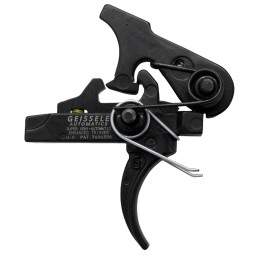 Geissele Automatics 05160 SSAE  TwoStage Curved Trigger with 2.903.80 lbs Draw Weight  Black Oxide Finish for ARPlatform