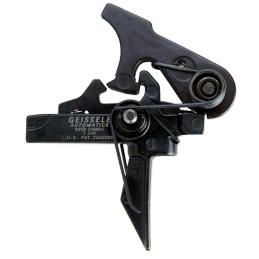 Geissele Automatics 05166 SD 3 Gun Flat Trigger with 4.505.50 lbs Draw Weight  Black Oxide Finish for AR15AR10