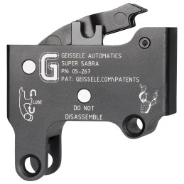 Geissele Automatics 05267 Super Sabra Trigger Pack TwoStage Curved Trigger with 5.507.50 lbs Draw Weight  Black Oxide Finish for