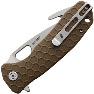 Large Hook Linerlock Tan