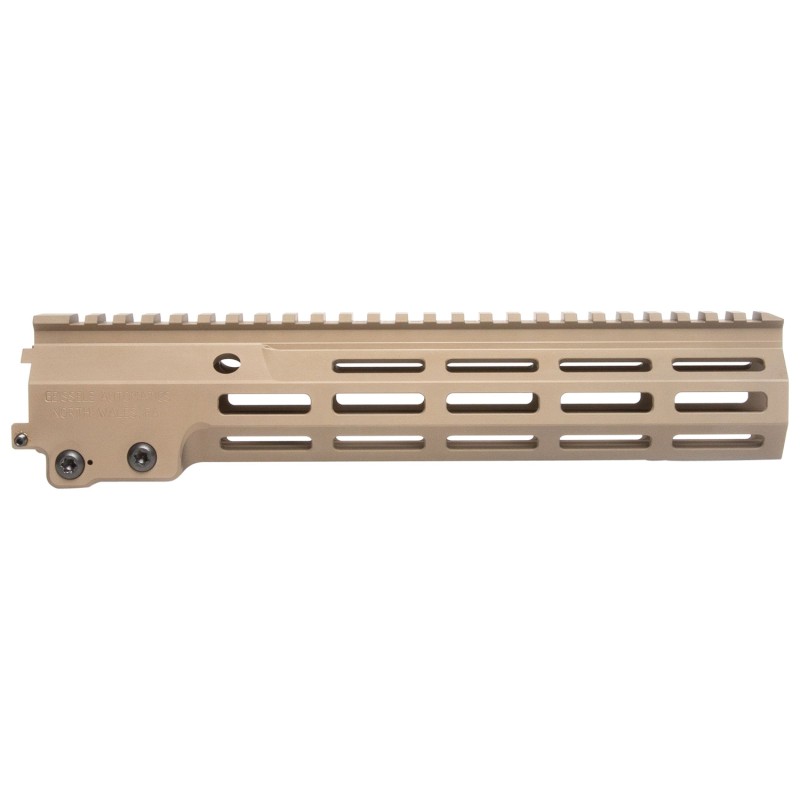 Geissele Automatics 051073S Super Modular Rail MK16 10.50 MLOK Desert Dirt Aluminum for AR Platform Barrel Nut Included