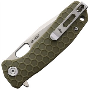 Medium Linerlock Tanto Green