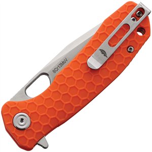 Medium Linerlock Tanto Orange