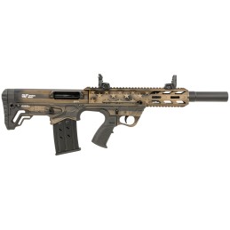 Gforce Arms GFY1USBNZ GFY1  12 Gauge 3 51 18.50 Burnt Bronze American Flag Bullpup with Pistol Grip Stock Picatinny Rail with Fl