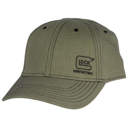 Glock AS10079 1986 Ripstop  Olive Hat wGlock Perfection Logo Adjustable Velcro Back