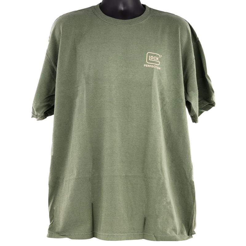 Glock AA75152 Perfection TShirt Green XL Short Sleeve