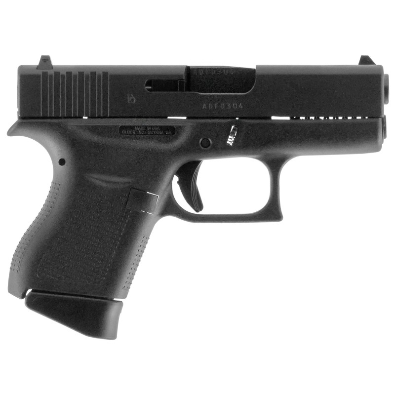 Glock UI4350201 G43  SubCompact 9mm Luger 61 3.41 Black Steel Barrel Matte Black Serrated Steel Slide Black Polymer Frame Black 