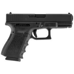 Glock UI2350203 G23 Gen3 Compact 40 SW 131 4.02 Black Polygonal Rifled Barrel Matte Black Serrated Slide Black Polymer Frame wPi