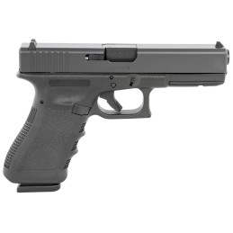 Glock PI1750203 G17 Gen3 Full Size Frame 9mm Luger 171 4.49 Black Steel Barrel Matte Black Serrated Steel Slide Black Polymer Fr