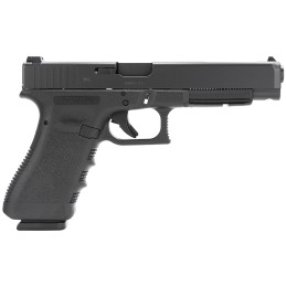 Glock PI3430103 G34 Gen3 Competition 9mm Luger 171 5.31 Black Polygonal Rifled Barrel Matte Black LongSerrated Slide Black Polym