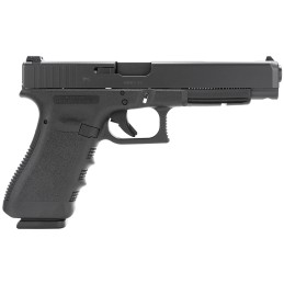 Glock PI3530103 G35 Gen3 Competition 40 SW 151 5.31 Black Polygonal Rifled Barrel Black Frame  Slide Finger Grooved Rough Textur