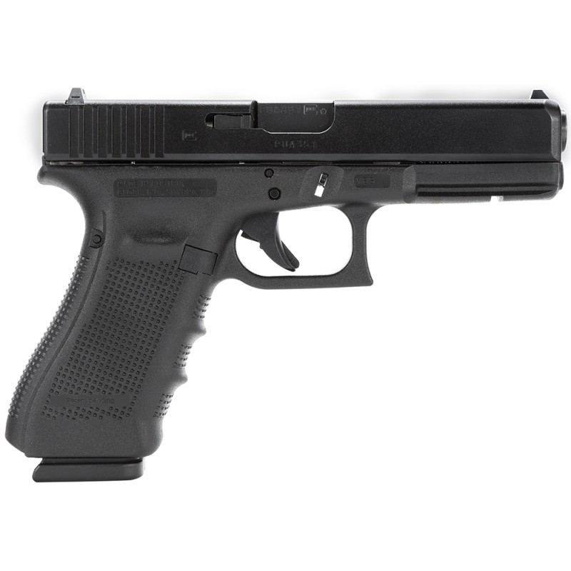 Glock PG3750201 G37 Gen4 45 GAP 101 4.49 Steel Barrel Matte Black Serrated Steel Slide Black Polymer Frame wPicatinny Rail Black