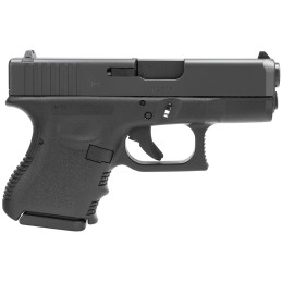 Glock PI2750201 G27 Gen3 Subcompact CA Compliant 40 SW  3.43 Barrel 91 Black Frame  Slide Finger Grooved  Textured Polymer Grip 