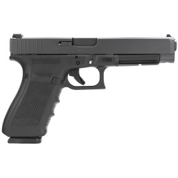 Glock PG4130103 G41 Gen4 Competition 45 ACP 131 5.31 Barrel Black Frame  Slide Finger Grooved Rough Texture Grip Modular Backstr