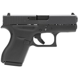 Glock UI4250201 G42 Gen3 SubCompact 380 ACP 61 3.25 Black Polygonal Rifled Barrel Matte Black Serrated Slide Black Polymer Frame