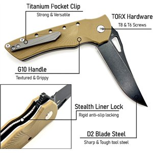 Blackhawk Linerlock Tan