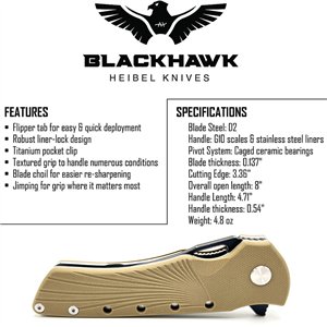 Blackhawk Linerlock Tan