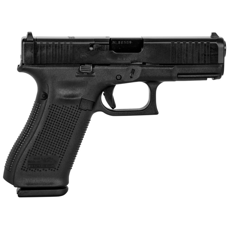 Glock PA455S203MOS G45 Gen5 Compact MOS 9mm Luger 4.02 171 Black Black nDLC Steel with Front Serrations  MOS Cuts Slide Black Ro