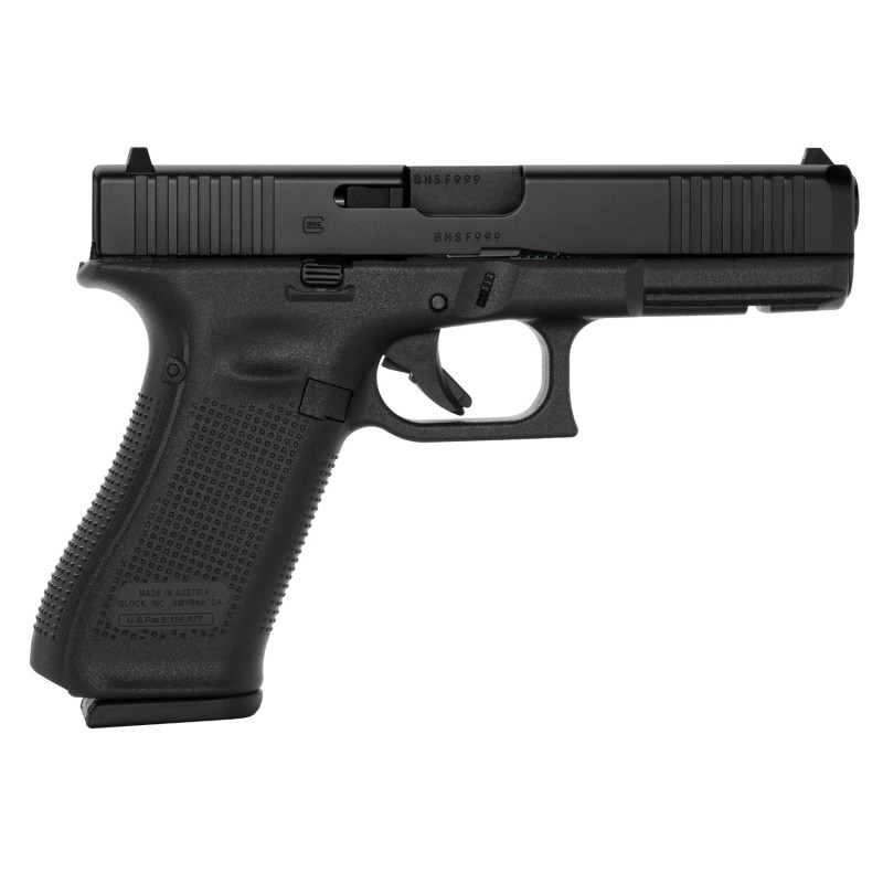 Glock PA175S203 G17 Gen5 Full Size 9mm Luger 171 4.49 Black GMB Barrel Black nDLC Serrated Slide Black Polymer Frame wPicatinny 