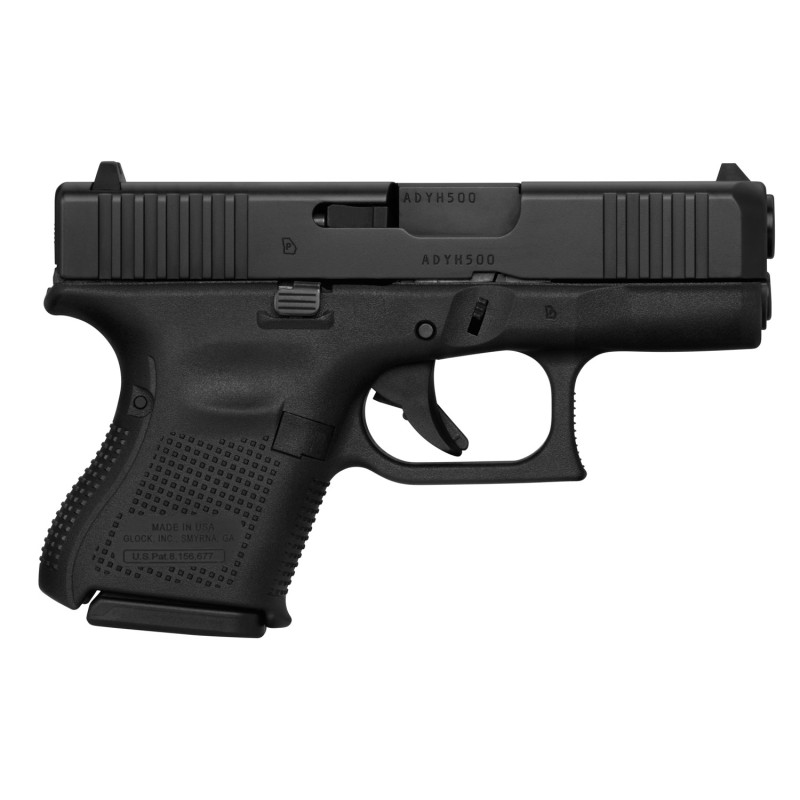 Glock UA265S201 G26 Gen5 SubCompact 9mm Luger 101 3.43 Black GMB Barrel Black nDLC Serrated Slide Black Polymer Frame Black Text