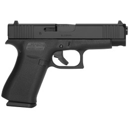 Glock UA4850201 G48 Gen5 Slim Compact 9mm Luger 101 4.17 Black Steel Barrel Black nDLC Serrated Slide Black Polymer Frame wBeave