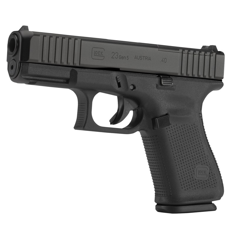 Glock PA235S201MOS G23 Gen5 Compact MOS 40 SW  4.02 Glock Marksman Barrel 101 Black Frame  MOS nDLC Slide Modular Backstrap Ambi