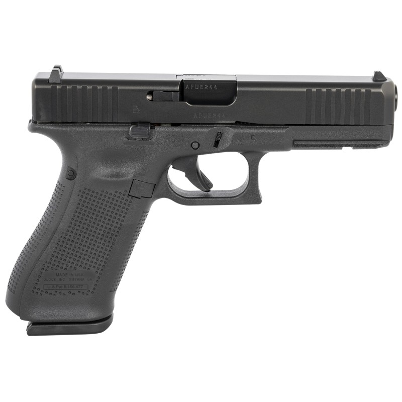 Glock UA175S203 G17 Gen5 9mm Luger  4.49 Glock Marksman Barrel 171Black Frame nDLC Slide Rough Texture Modular Backstrap Safe Ac