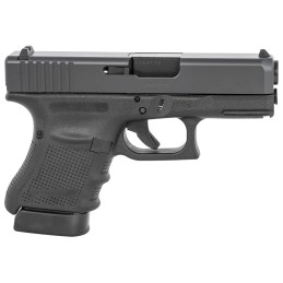 Glock UG3050201 G30 Gen4 Subcompact 45 ACP  3.78 Barrel 101 Black Frame  Slide Finger Grooved Rough Texture Grip Modular Backstr