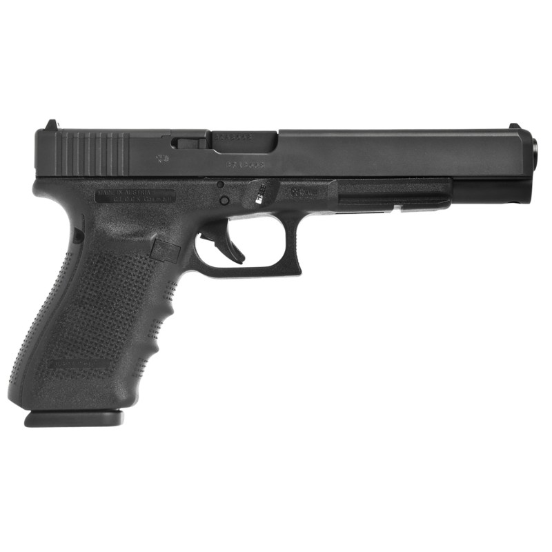 Glock UG4030101MOS G40 Gen4 Competition MOS 10mm Auto 101 6.02 Steel Barrel Matte Black MOS CutSerrated Steel Slide Black Polyme