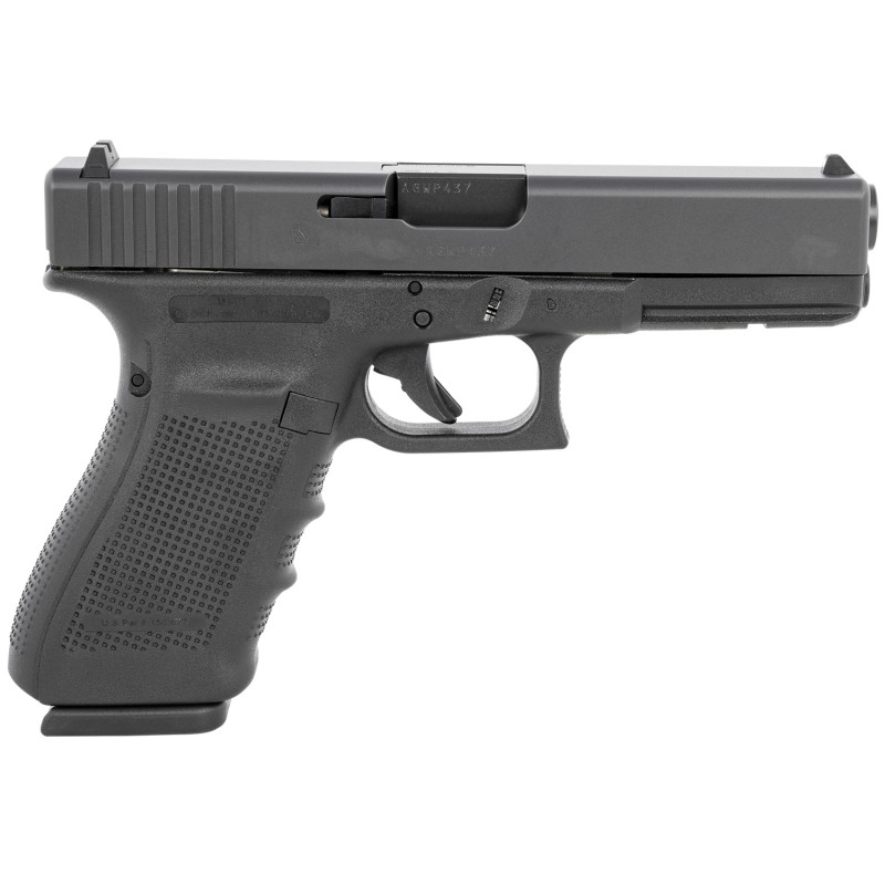 Glock UG2050203 G20 Gen4 Full Size 10mm Auto 151 4.61 Black Steel Barrel Matte Black Serrated Steel Slide Black Polymer Frame wP