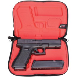 GPS Bags GPS907PC Custom Molded  with Lockable Zippers Internal Mag Holder  Black Finish for Glock 171922232627