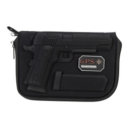 GPS Bags GPS908PC Custom Molded  with Lockable Zippers Internal Mag Holder  Black Finish for 1911  Similar Clones