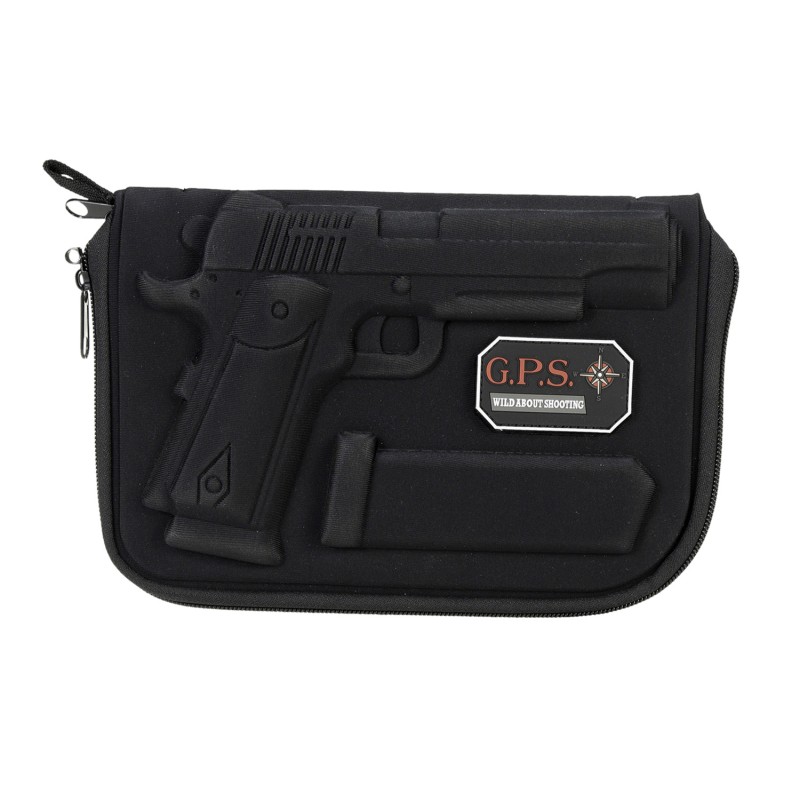 GPS Bags GPS908PC Custom Molded  with Lockable Zippers Internal Mag Holder  Black Finish for 1911  Similar Clones