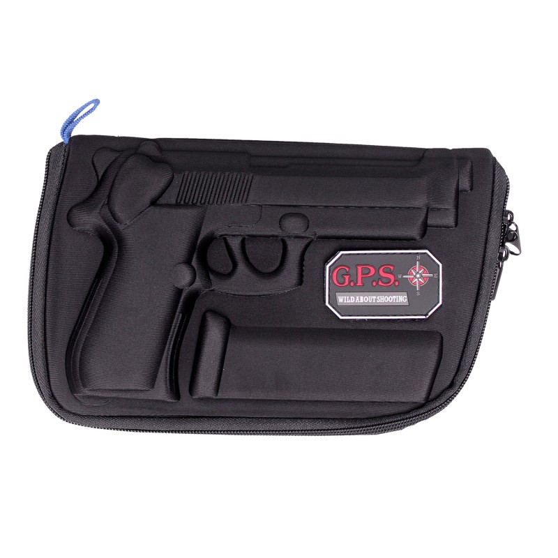 GPS Bags GPS909PC Custom Molded  with Lockable Zippers Internal Mag Holder  Black Finish for Beretta 9296  Taurus PT92